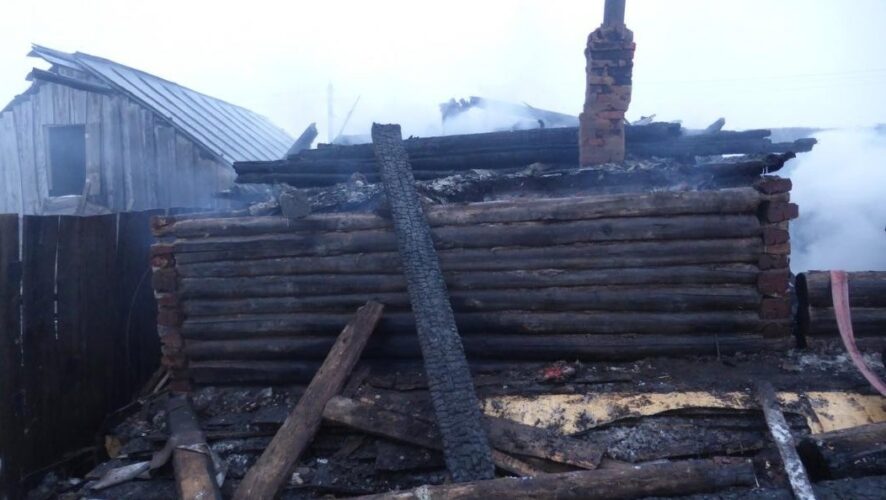 Жилой дом был уничтожен огнем 23 января в обед в селе Нижняя Уратьма Нижнекамского района