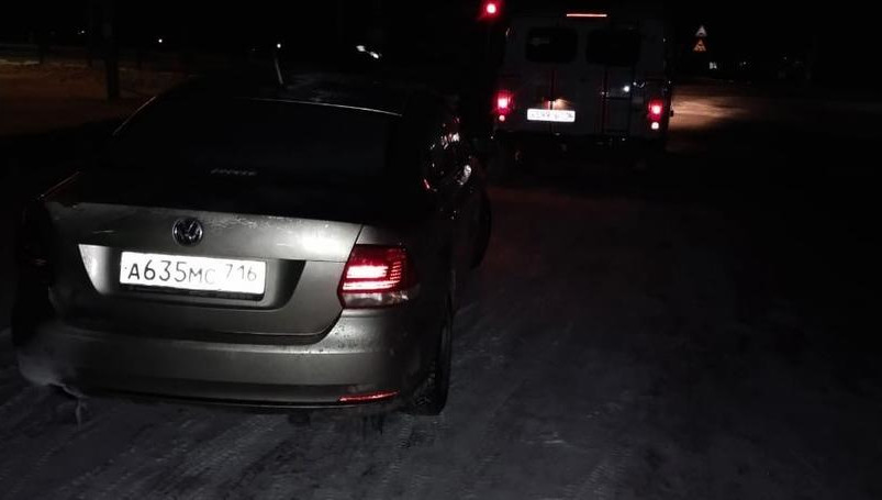 У водителя кончился бензин.