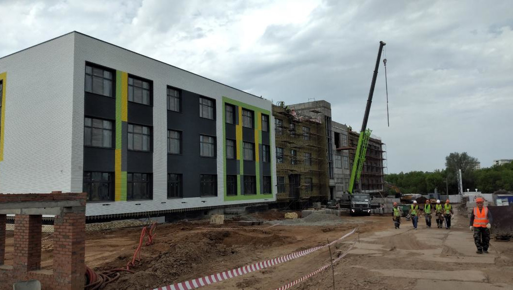 Строительство школы в ЖК «Притяжение» выполнено на 65 процентов.