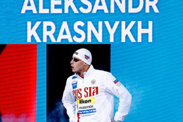 Александр Красных стал лучшим на дистанции 400 метров вольным стилем.