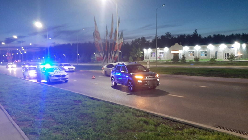 Пешеход пересекал дорогу там