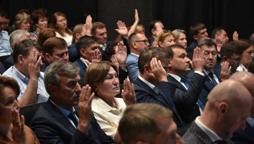 В зале администрации автограда идет ремонт.