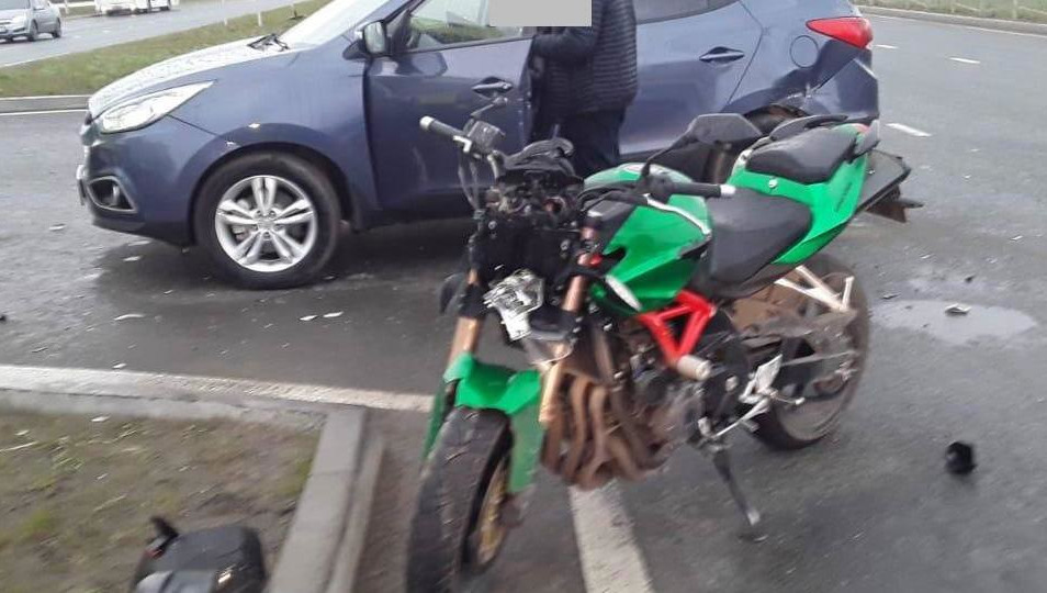 Это первое ДТП с участием мотоциклиста с начала текущего года.