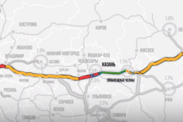 Закончить строительство трассы Казань - Екатеринбург предполагается к 2024 году.