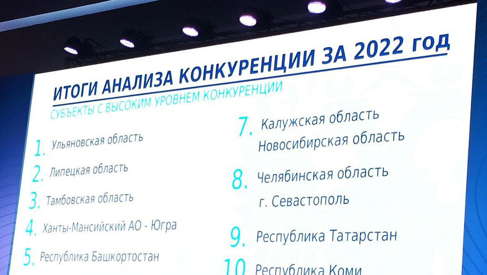 Три первых места в стране заняли Ульяновская