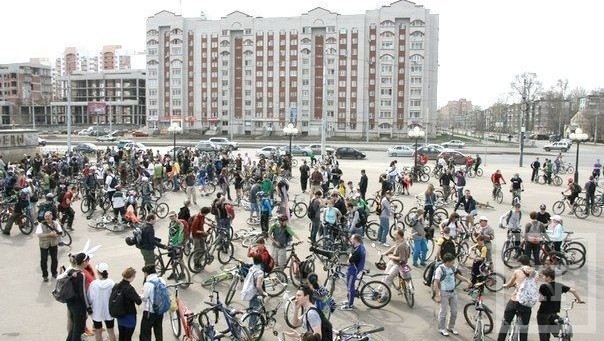 Очередной сезон покатушек открывают казанские велосипедисты в ближайшее воскресенье Утром 21 апреля