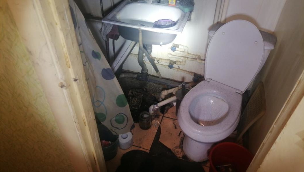 Возгорание произошло в комнате на проспекте Строителей.