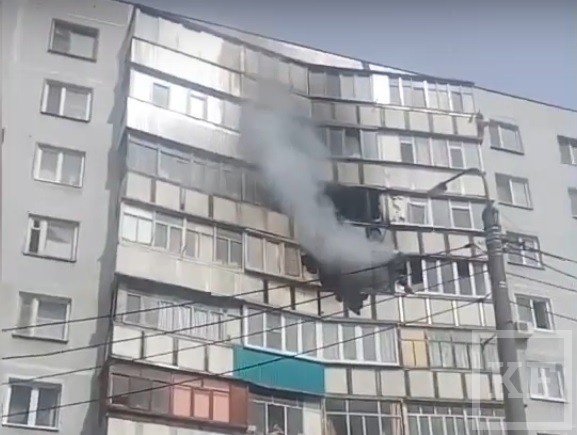 8А в Казани. В результате происшествия обгорели восемь балконов