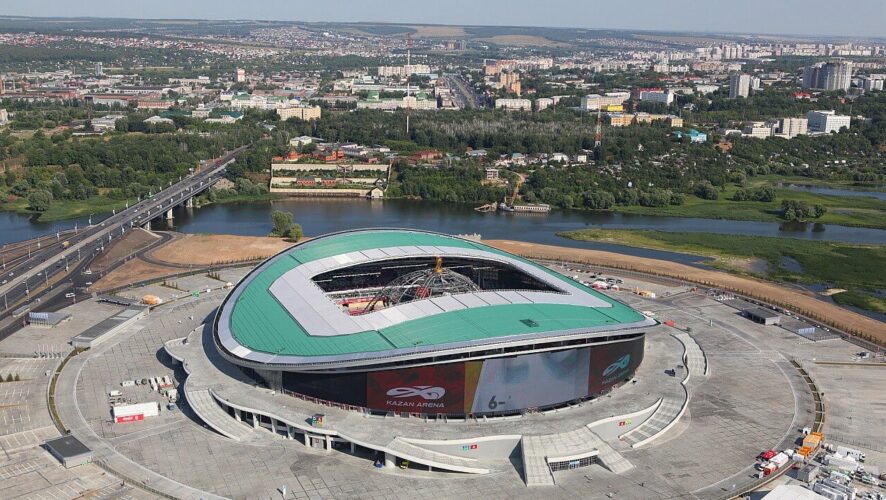 что на Kazan Arena пройдет товарищеский матч футбольных сборных России и Румынии