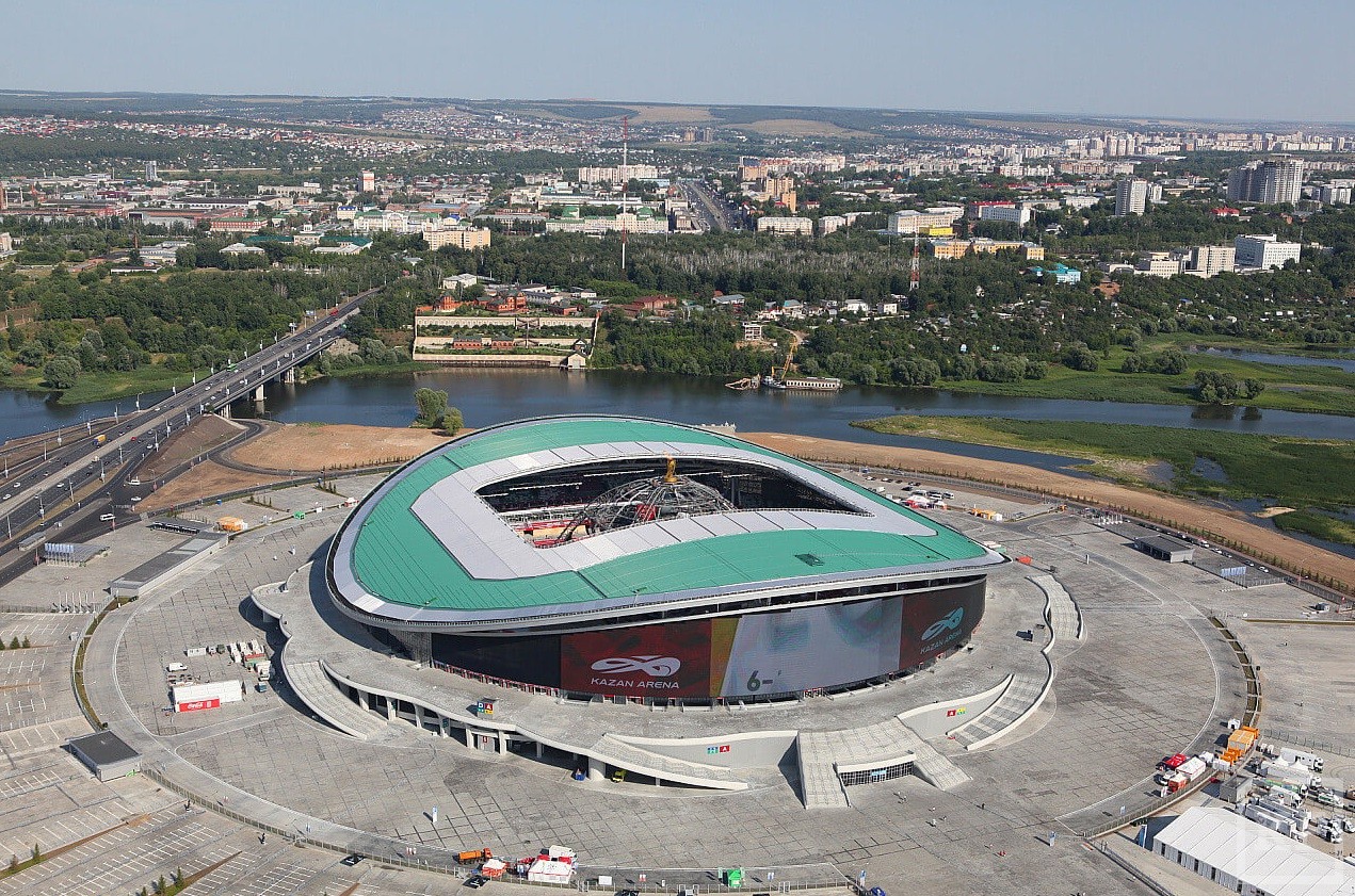 что на Kazan Arena пройдет товарищеский матч футбольных сборных России и Румынии