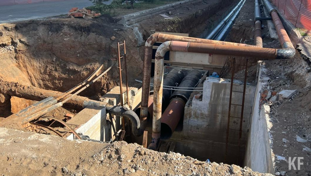 Рабочие заменили около 12 км теплосетей.