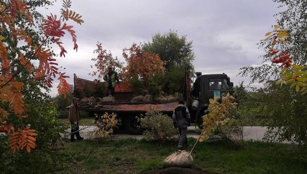 Работы проводились и в старой части города.