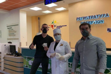 Ранее сотрудники ООО «Левитта» пожертвовали для ЦРБ Елабуги 150 многоразовых масок и 45 тысяч сменных фильтров.