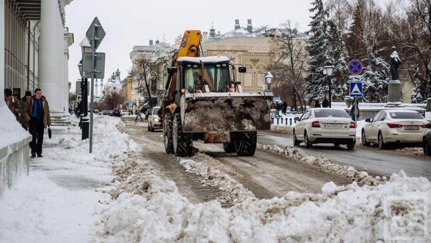 С начала декабря в Казани выпало 74 мм снега