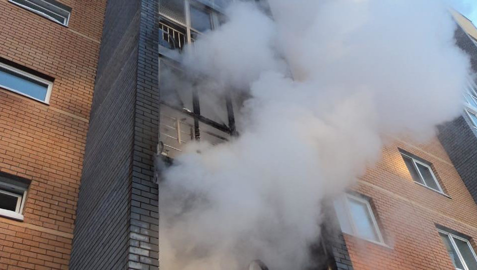 Горение происходило на кухне.