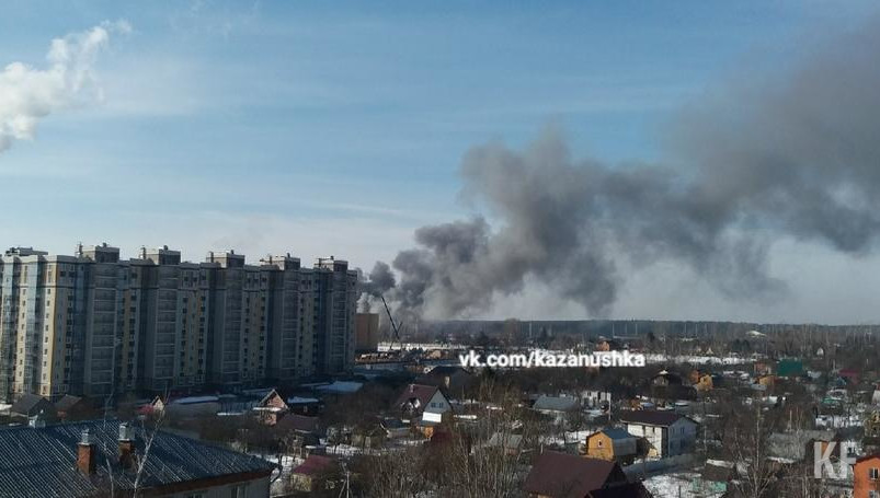 Возгорание произошло на улица Хлебозаводская
