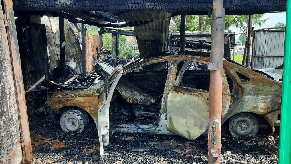 Площадь пожара составила 60 кв.метров.