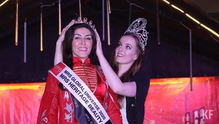Сабина Ахметова получила титул «Mrs heritage beauty Mrs Global UNIVERSE 2020.