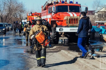 Пожар произошел в селе Тюнтер в Балтасинском районе Татарстана.