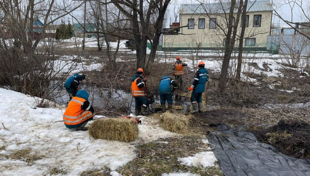 Специалисты взяли пробы воды.