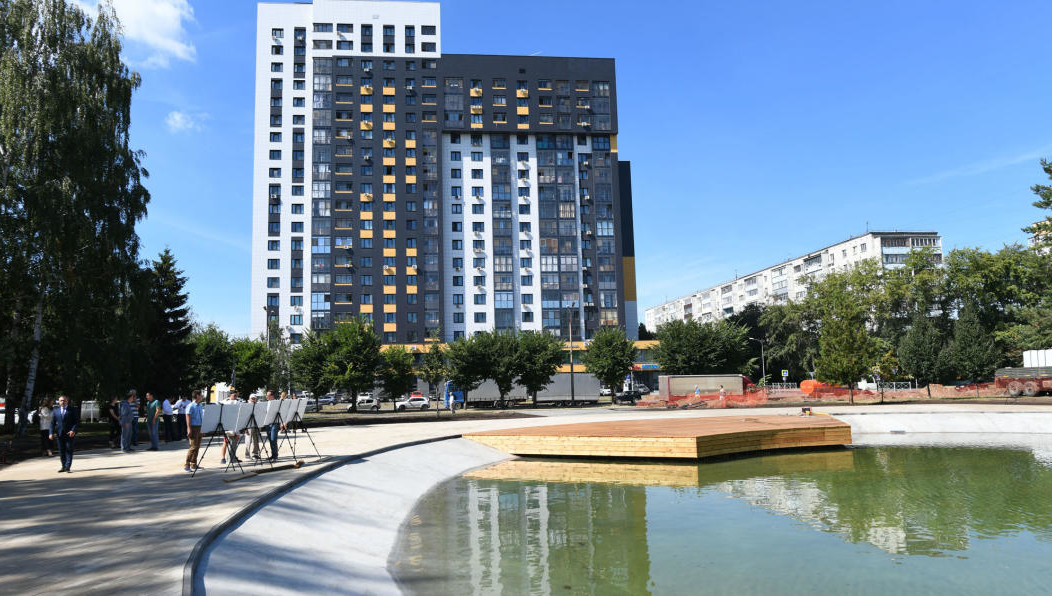 Первый этап благоустройства общественного пространства выполнили на 89 процнетов