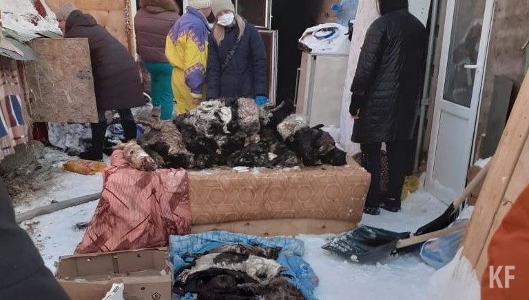 Пожар произошел в селе Афанасово под Нижнекамском.