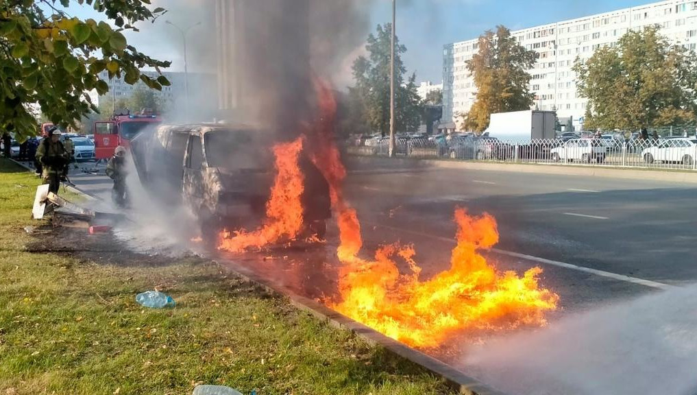 Пожар произошел в 4-м комплексе новой части города.