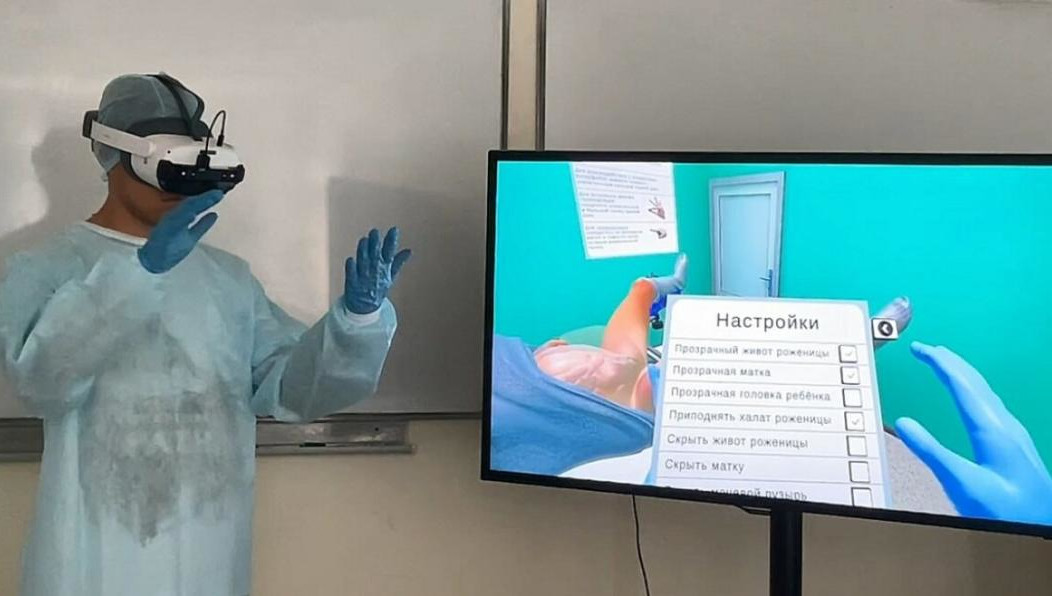 VR-приложение имитирует процесс родов.