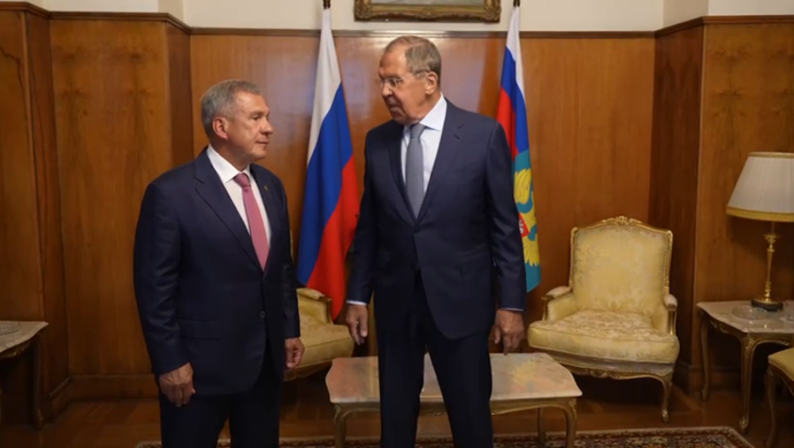 Глава МИД поблагодарил президента Татарстана за активную работу по укреплению линии группы стратегического видения «Россия-Исламский мир».