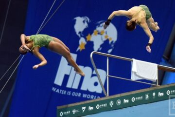 В Казани определяются победители Мировой серии по прыжкам в воду.