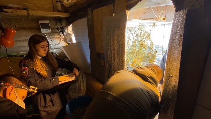 Во&nbsp;время обыска сотрудники полиции конфисковали&nbsp;около 200 граммов марихуаны и примерно 2 кг растения.