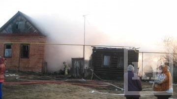 15 апреля в 18:19 поступило сообщение о возгорании частного дома