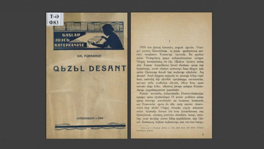 Издание поступило на татарском языке и рассказывает о реальных событиях осени 1920 года