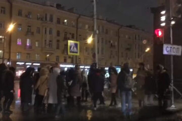 «Прыжки через трамплин» устроили на перекрестке Островского и Пушкина.