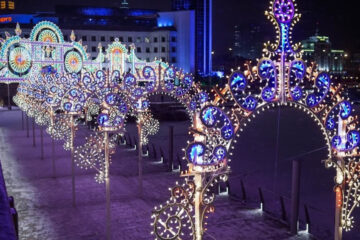 На площади Свободы к Новому году появится световая композиция «Корона».