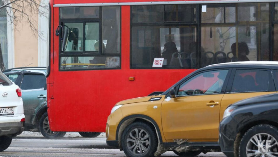 Большинство казанцев в прошлом году передвигались на автобусах.