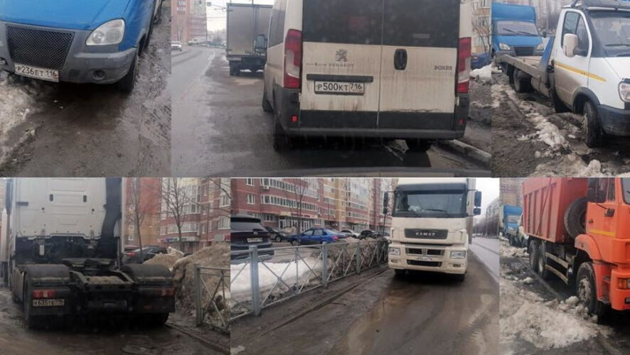 Автомобили на автобусной полосе создают помехи для движения