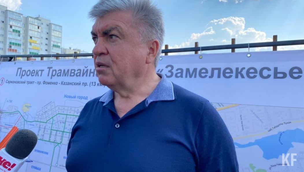 Сама трамвайная ветка пройдёт по разделительной полосе по проспекту Фоменко.