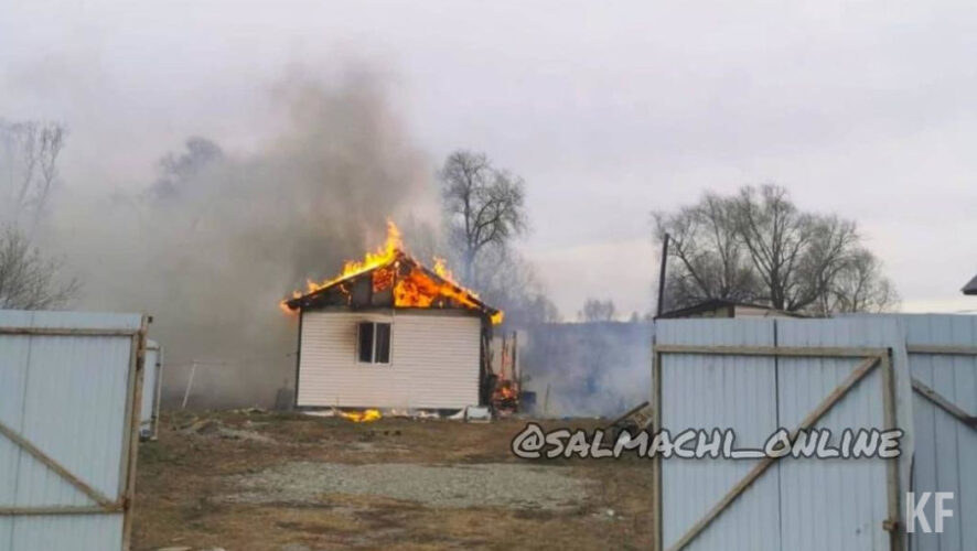 В итоге сгорел дом