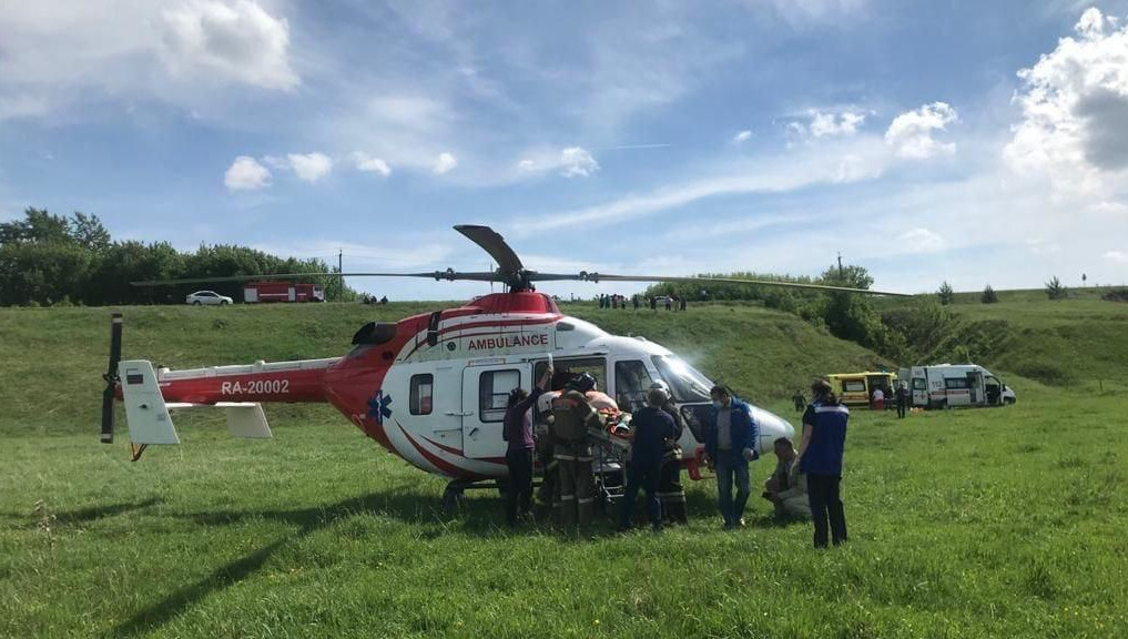 Пациента «перенесли» по воздуху из Пестречинского района