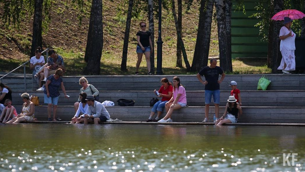 Воздух в столице Татарстана прогрелся до  37
