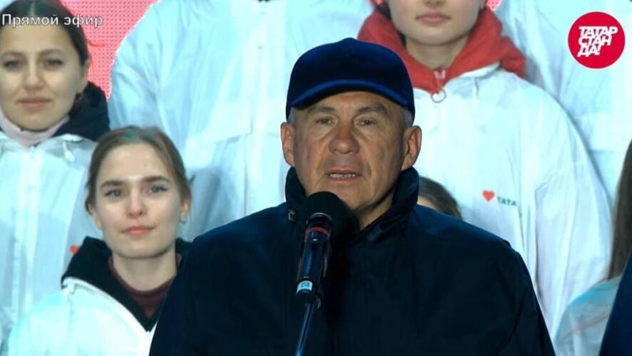 Президент республики выступил на праздничном концерте «Я проголосовал/Мин тавыш бирдем!».