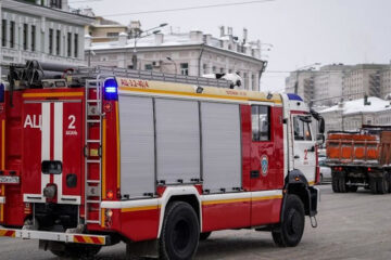 Пожарно-тактическое занятие прошло на территории жилого массива «Царёво».