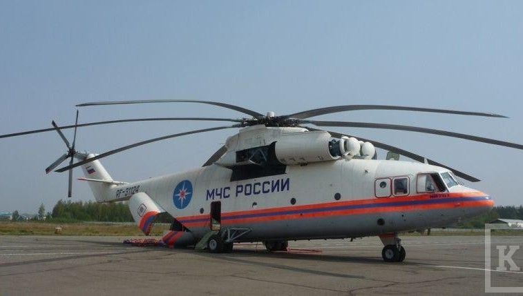 Вертолет татарстанских спасателей