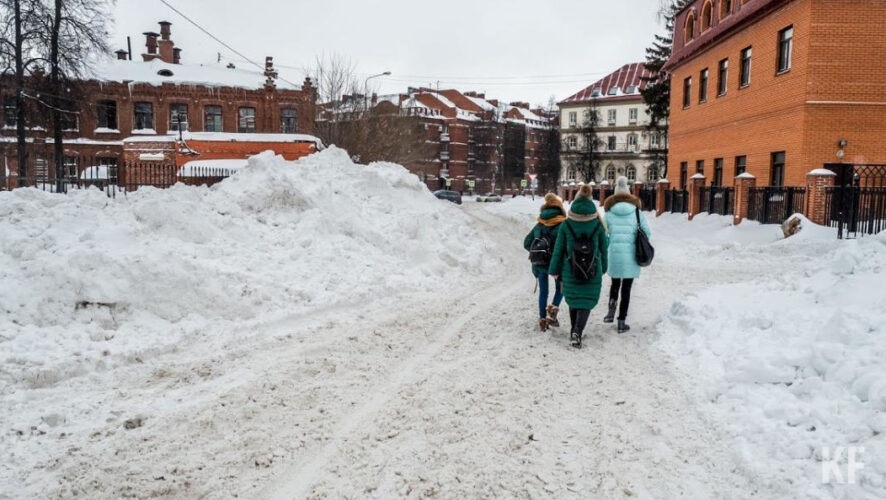 За сутки из столицы Татарстана вывезли почти 18 тысяч тонн снега.