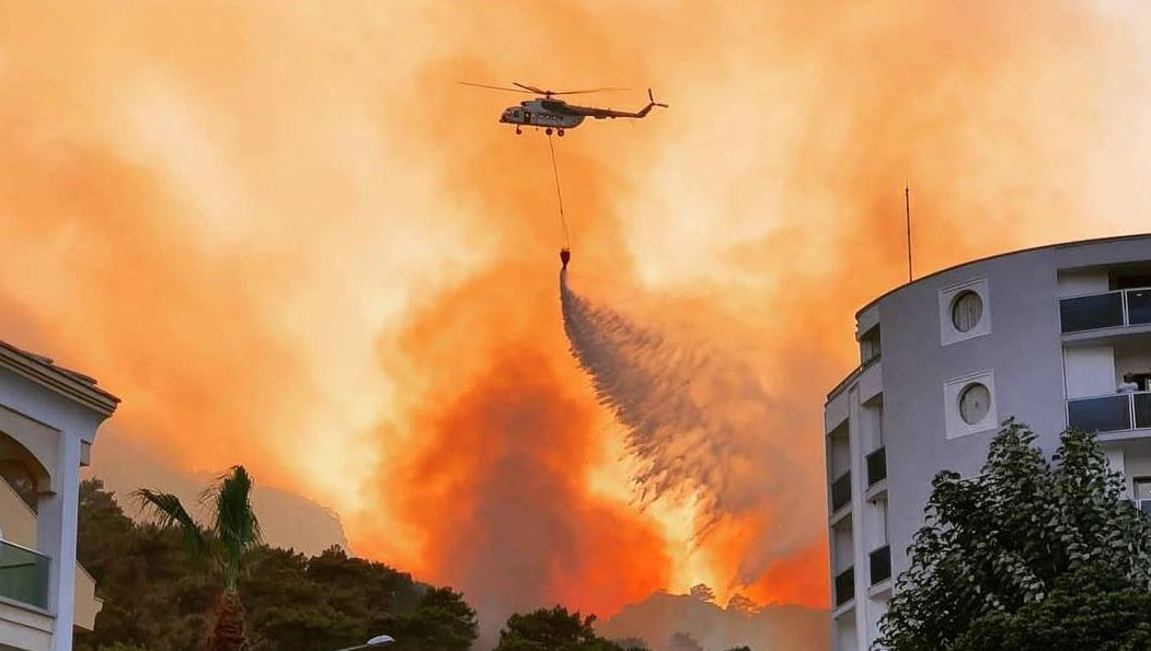 В нескольких городах Турции полыхают лесные пожары.