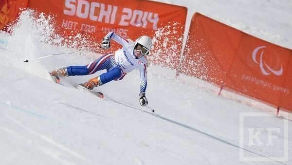 Александра Францева завоевала бронзовую медаль на скоростном спуске на Паралимпиаде в Сочи.Фото: РИА «Новости »
