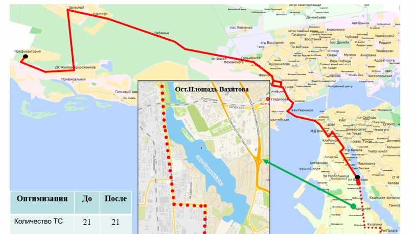 Маршрут №72 &laquo;Профилакторий - улица Техническая&raquo; будет сокращен до остановочного пункта площадь Вахитова&raquo;.