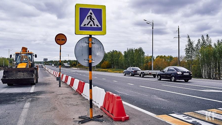 На участке расширили проезжую часть