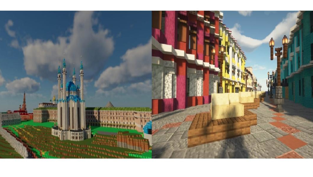 Волонтеры продолжают строить виртуальную Казань и Булгар на сeрвере проeкта [Build The Earth].